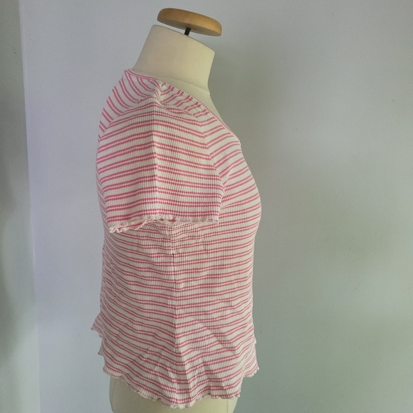 Design History Striped Pink Women's Top Size S/M - Picture 3 of 9